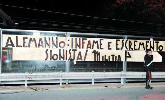 Roma,nuove scritte antisemite: questa volta contro Alemanno