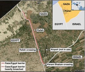 Egitto: scoperti 450 kg di esplosivo lungo confine con Gaza