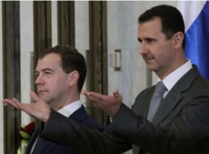 assad-medvedev-hamas-meshaal-focus-on-israel