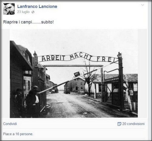 antisemitismo-sinistra-italiana-auschwitz-facebook-focus-on-israel