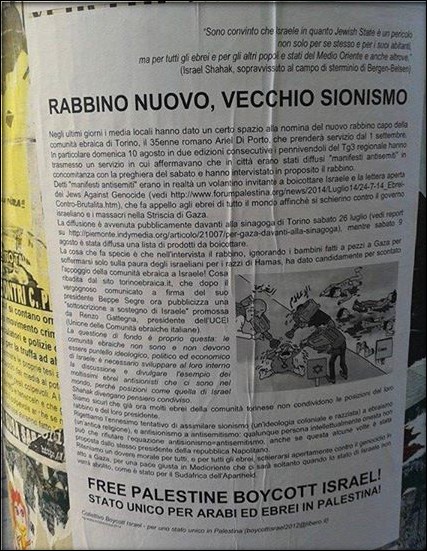 torino-volantino-antisemitismo-focus-on-israel