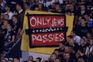 Belgrado (Serbia): striscione antisemita contro il Tottenham esposto dai tifosi del Partizan durante match di Europa League