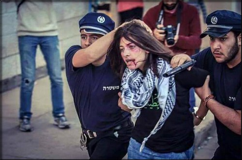 polizia-israeliana-violenza-donna-pallywood-focus-on-israel