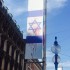 Milano: ennesima vandalizzazione della bandiera di Israele in Via Dante