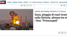 La stampa italiana e le notizie provenienti da Gaza: siamo alle solite…