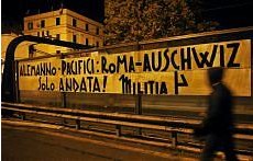 Roma: scritte antisemite contro Pacifici e…..Alemanno!