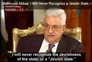 Abu Mazen insiste: “Non riconoscerò mai uno stato ebraico. La cattura di Gilad Shalit? Una buona cosa”
