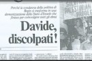 “Davide, discolpati!” di Rosellina Balbi: un articolo che a suo modo ha fatto storia