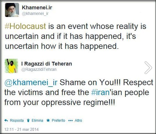 khamenei-olocausto-shoah-twitter-negazionismo-iran-focus-on-israel